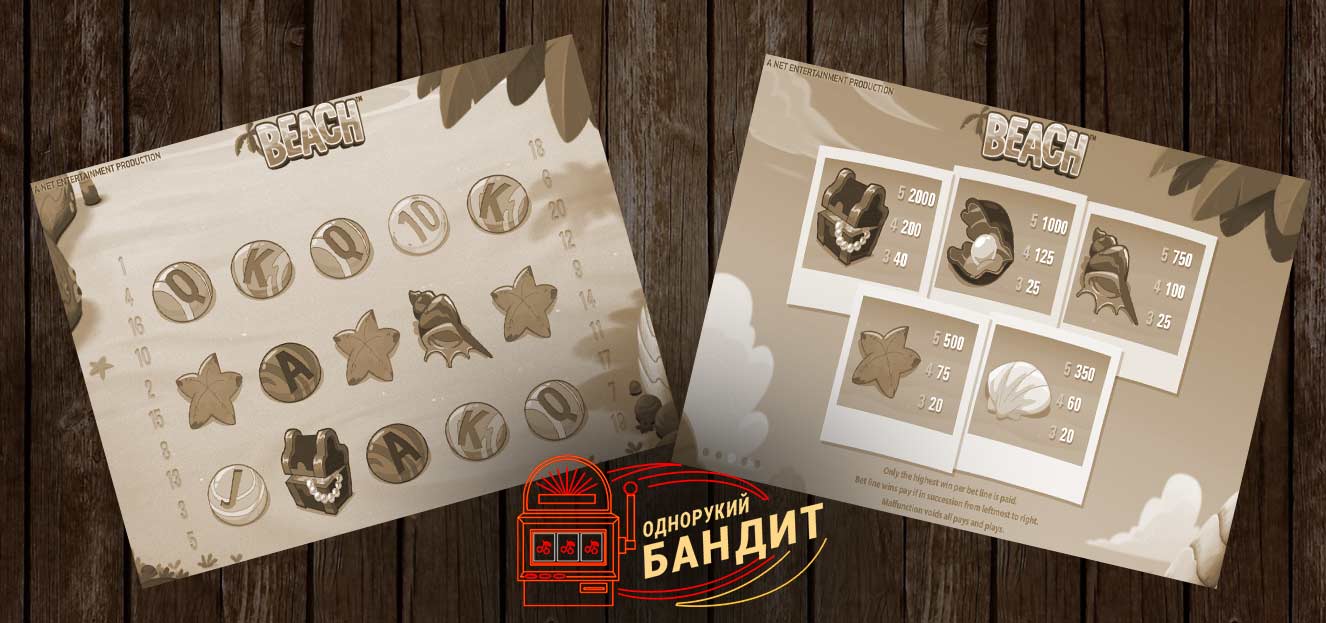 Beach - бесплатный однорукий бандит Beach - однорукий бандит онлайн